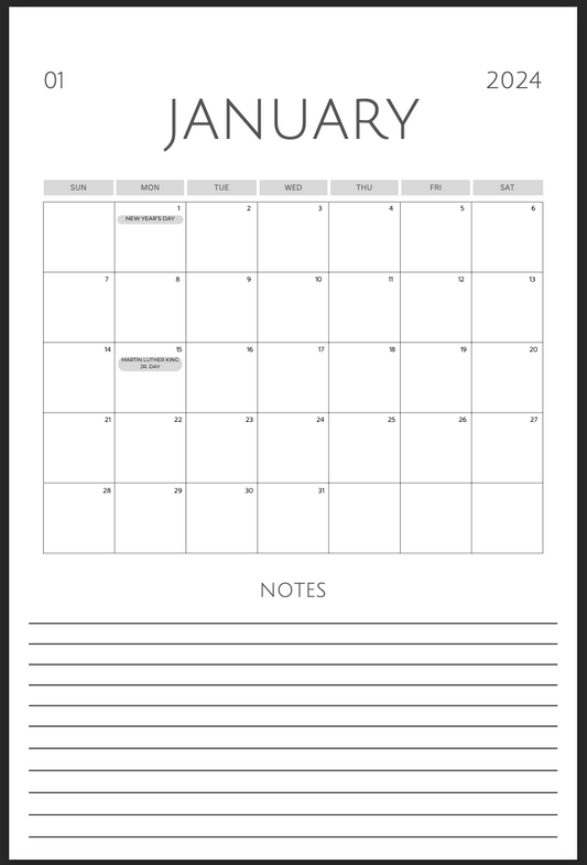 2024 Daily Planner | Printable
