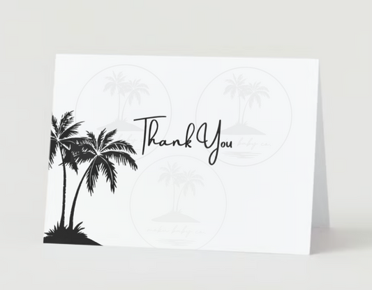 Printable Thank You Card and Envelope Template